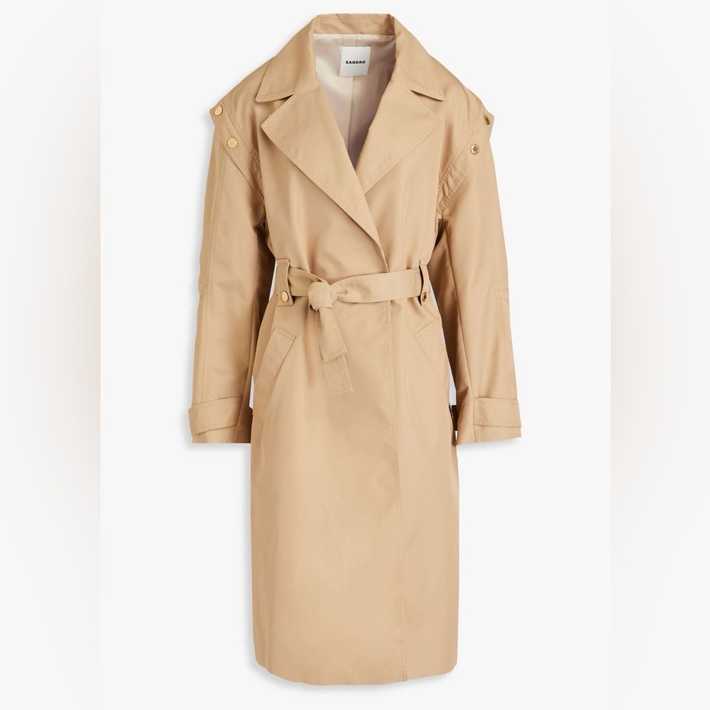 Sandro Samuel Belted Trench Coat US 8